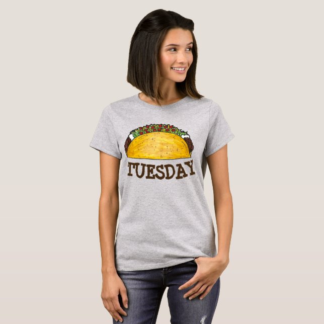 T-shirt TACO MARDI mexicain Tex Mex Food Tacos Foodie (Devant entier)
