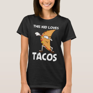 T-shirt Taco Pour Enfants Garçons Mexicaine Street Food Pl