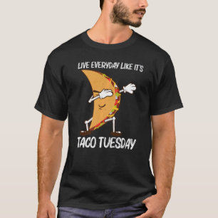 T-shirt Taco Pour Hommes Femmes Mexicaine Street Food Plat