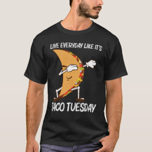 T-shirt Taco Pour Hommes Femmes Mexicaine Street Food Plat