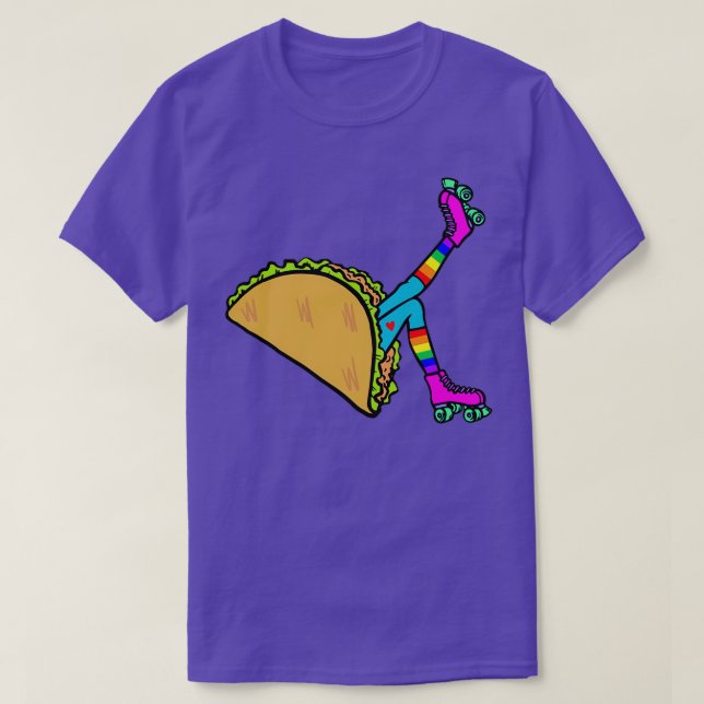 T-SHIRT TACO ROLLER GIRL RAINBOW LOVE EDITION SOLO (Design devant)