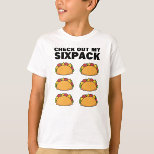 T-shirt Taco Six Pack Fun Mexicaine Fitness Gym