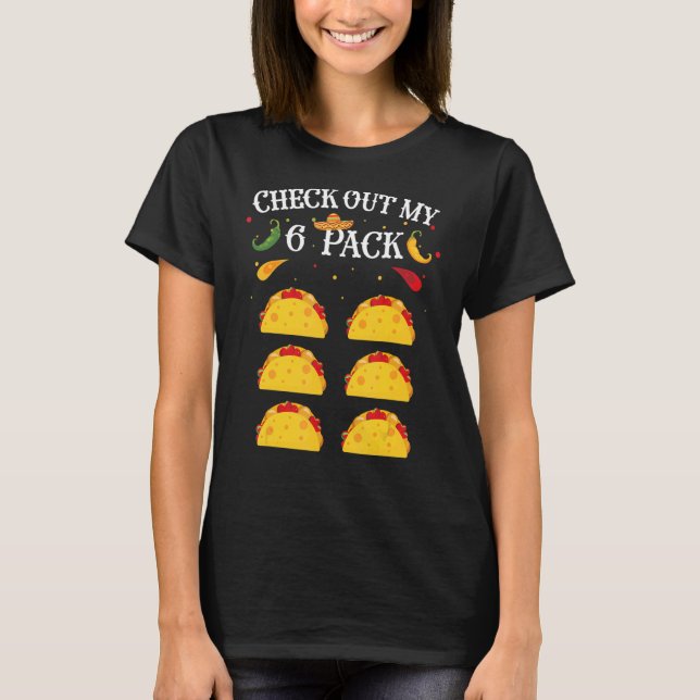 T-shirt Taco Six Pack Mexicaine (Devant)