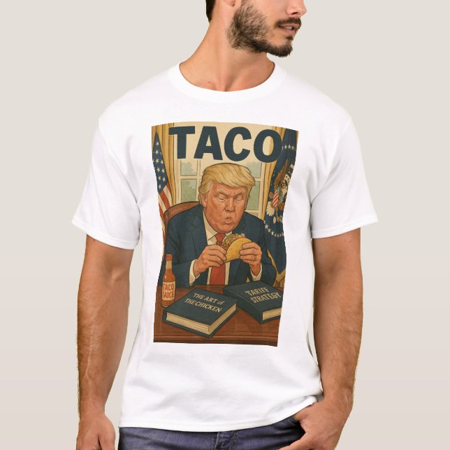 T-shirt TACO Trump mange un taco. (Devant)