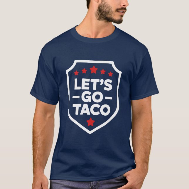 T-shirt Taco Trump, parodie politique, mème drôle (Devant)