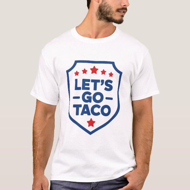 T-shirt Taco Trump, parodie politique, mème drôle (Devant)