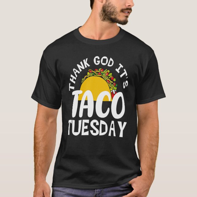 T-shirt Taco Tuesday Cinco de Mayo For Men Women  Mexican (Devant)