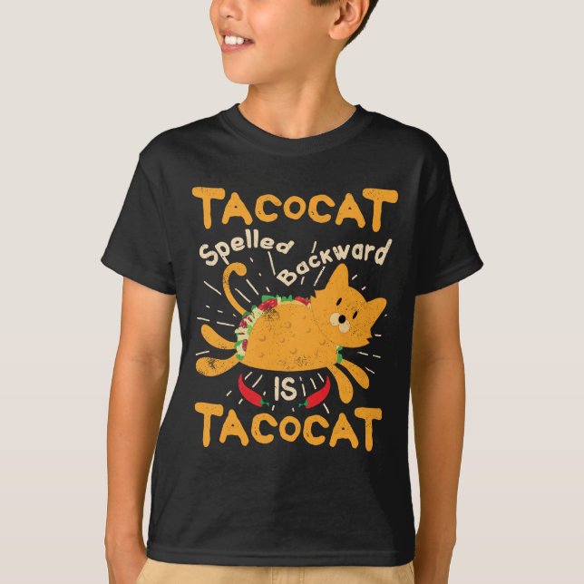T-shirt Tacocat a orthographié vers l'arrière le taco de (Devant)