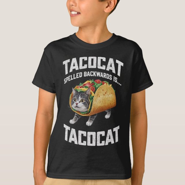 T-shirt Tacocat Articulé À L'Arrière Est Tacocat Chemise T (Devant)
