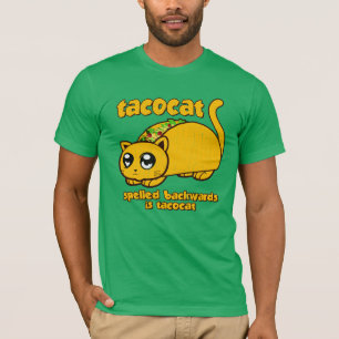 T-shirt Tacocat drôle écrit vers l'arrière