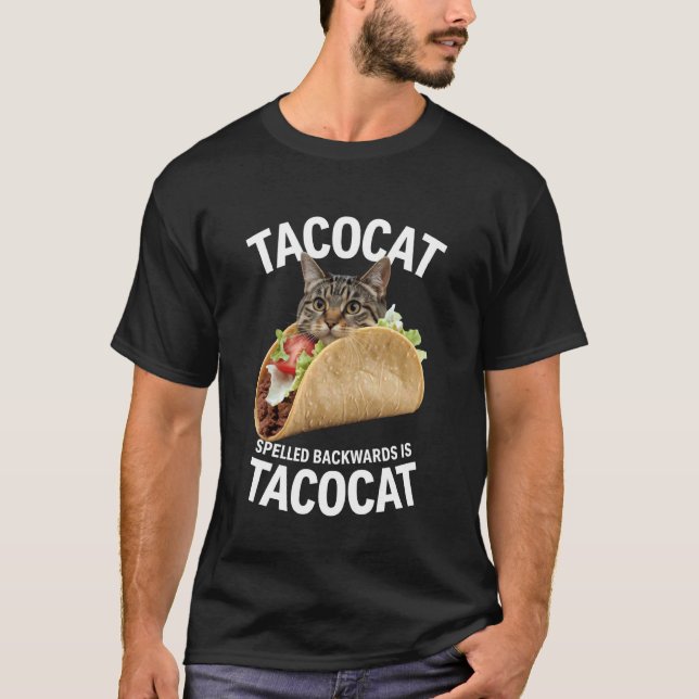T-shirt Tacocat Écrit à l'envers est Taco Cat (Devant)