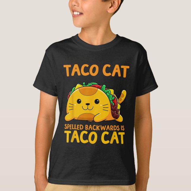 T-shirt Tacocat épelé à l'envers Chemise Taco Cat Cinco De (Devant)