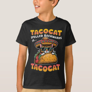 T-shirt Tacocat épelé à l'envers Chemise Taco Cat Cinco De