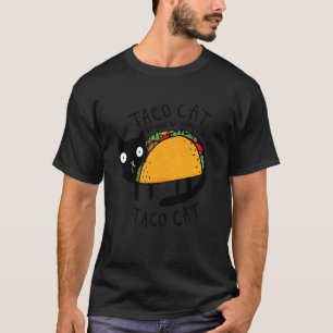 T-shirt Tacocat Épelé à l'Envers Drôle Taco Chat Cinco De
