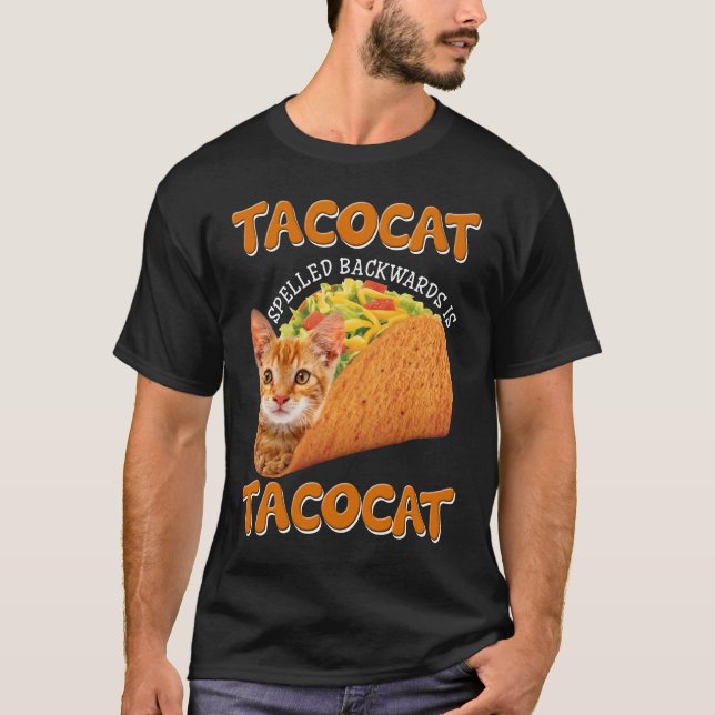 T-shirt Tacocat épelé à l'envers est Tacocat (Devant)
