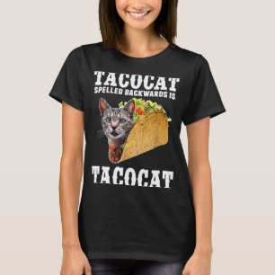 T-shirt Tacocat épelé à l'envers est Tacocat Chat Tacos