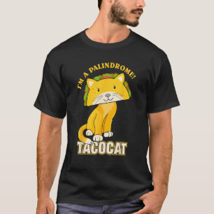 T-shirt Tacocat Épelé à l'envers Taco Chat