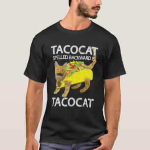 T-shirt Tacocat Funny Chat Taco Lover Tee Kitty Tacos