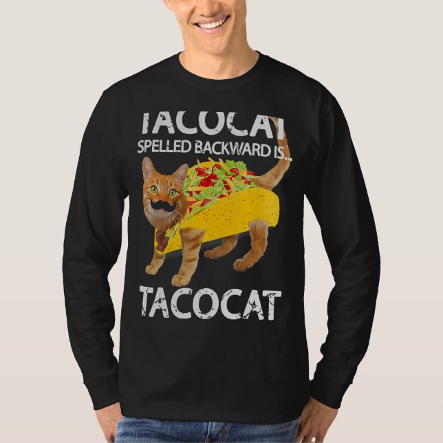 T-shirt Tacocat Funny Chat Taco Tee Kitty Tacos (Devant)