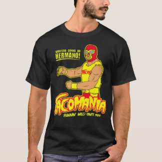 T-shirt Tacomania Funny Taco Lutte Luchador