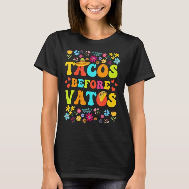 T-shirt Tacos avant Vatos Funny Valentine's Day Taco Love (Devant)