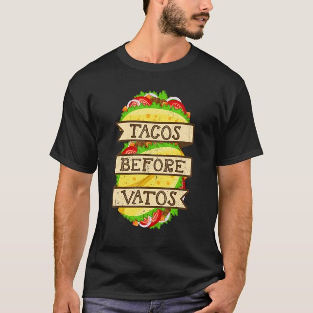 T-shirt Tacos avant Vatos Saint Valentin Taco (Devant)