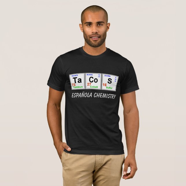 T-shirt Tacos Chemical Element (Devant entier)