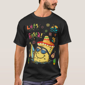 T-shirt Tacos Cinco De Mayo Meican Guitare Cactus Funny Bo