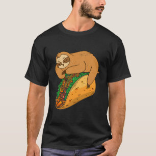 T-shirt Tacos de cuisine mexicaine Sloth Nachos Burritos