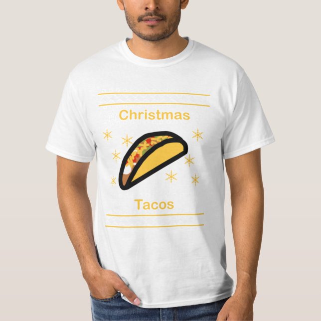 T-shirt Tacos de Noël (Devant)