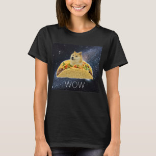 T-shirt Tacos du doge wow dans des memes de l'espace avec