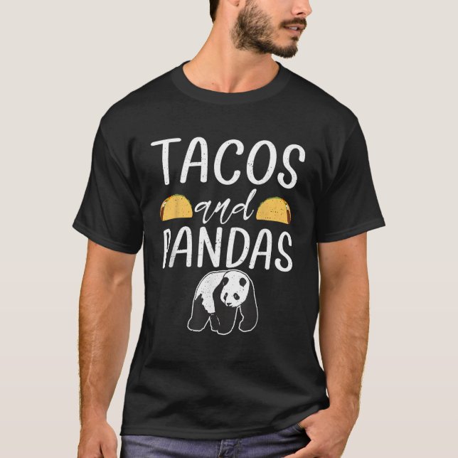 T-shirt Tacos Et Ours De Panda (Devant)