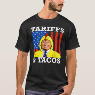 T-shirt Tacos et tarifs Patriotique Trump  Humour sur la g
