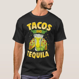 T-shirt Tacos Et Tequila Cinco De Mayo Cuisine Mexicaine