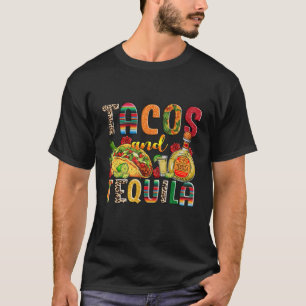T-shirt Tacos Et Tequila Drôle Boire Taco Mexicain Nourrit