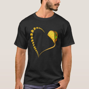 T-shirt Tacos Heart Street Food Plat Mexicain Cinco De May