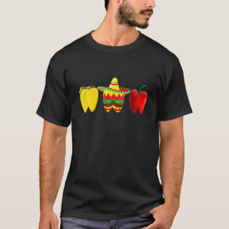 T-shirt Tacos Jalapeno Sombrero Tooth Dental Hygienist Cin