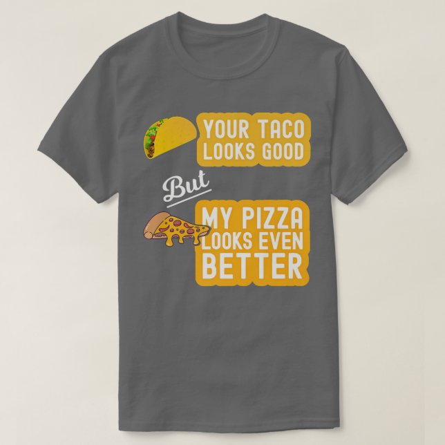 T-shirt Tacos & Pizza  (Design devant)