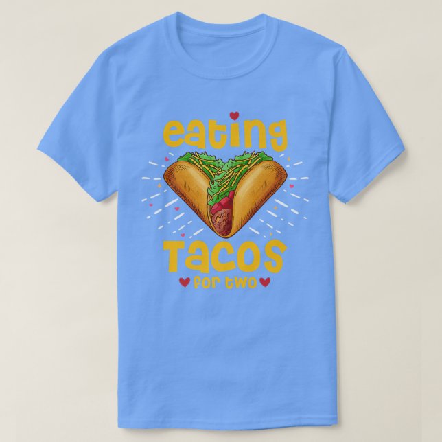 T-shirt tacos pour deux faire-part de grossesse (Design devant)