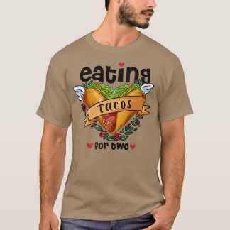 T-shirt tacos pour deux faire-part de grossesse