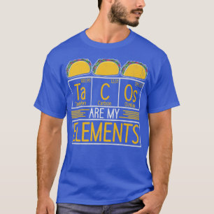 T-shirt Tacos sont mes éléments Chimiste Mexicain Food Sci