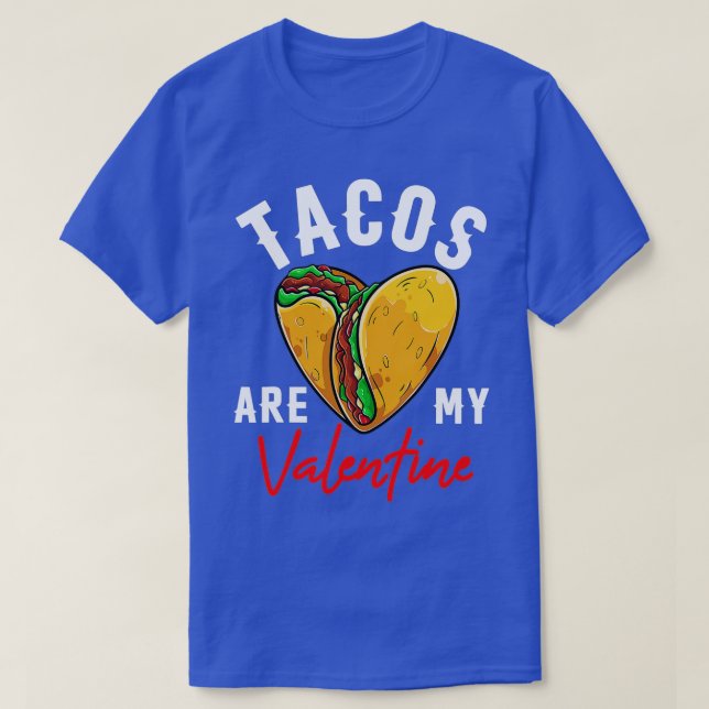 T-shirt Tacos Sont Mes Valentines Jour Enfants Garçons Drô (Design devant)