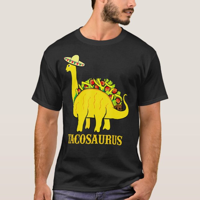 T-shirt Tacosaurus Cinco De Mayo Funny Taco Dinosaur 2 (Devant)