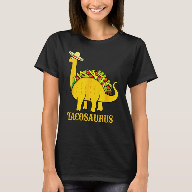 T-shirt Tacosaurus Cinco De Mayo Taco Dinosaur (Devant)