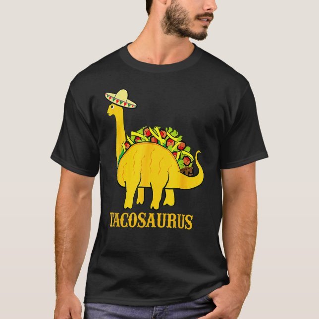 T-shirt Tacosaurus Cinco De Mayo Taco Dinosaur (Devant)