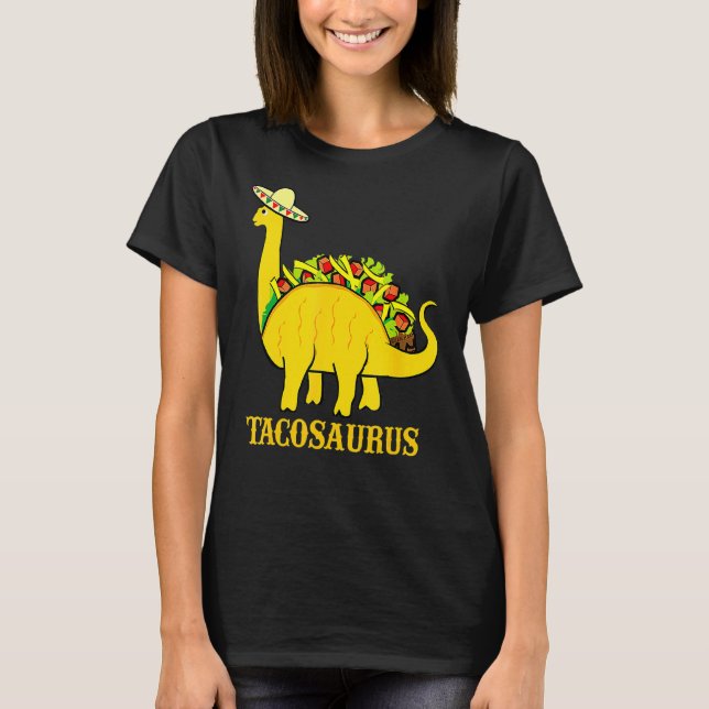 T-shirt Tacosaurus Cinco De Mayo Taco Dinosaur 1 (Devant)