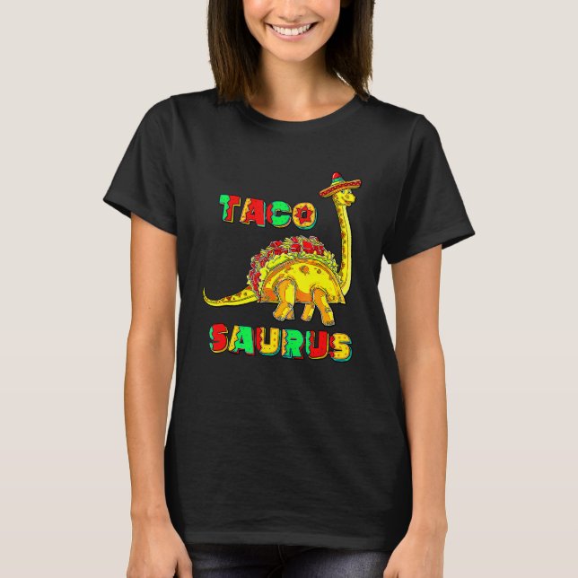 T-shirt Tacosaurus Cinco De Mayo Taco Dinosaur Cadeau (Devant)