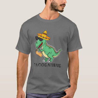T-shirt Tacosaurus Rex Dinosaur Taco Kids Cinco De Mayo Pa