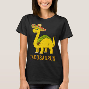 T-shirt Tacosaurus Taco Dinosaur Cinco De Mayo Mexicain Fi