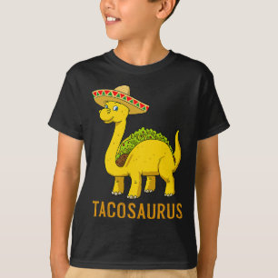 T-shirt Tacosaurus Taco Dinosaur Cinco De Mayo Mexicain Fi